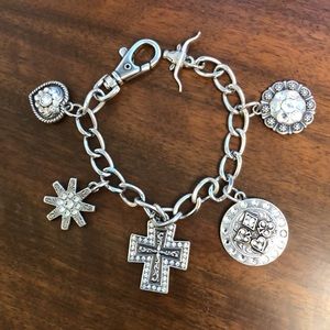 Western studded charm bracelet